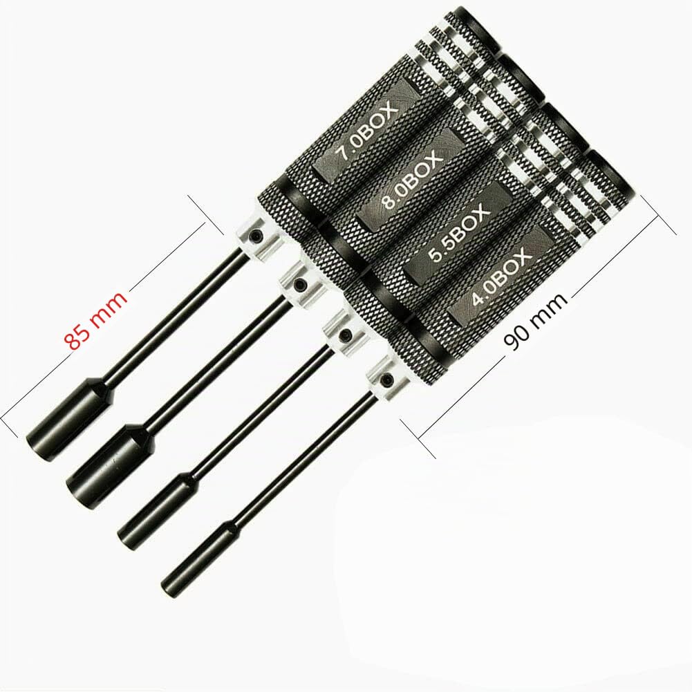 4-pezzi Strumenti di Riparazione RC 4,0mm 5,5mm 7,0mm 8,0mm Testa Esagonale Cacciavite per FPV RC Modello Auto Barca Aeroplano