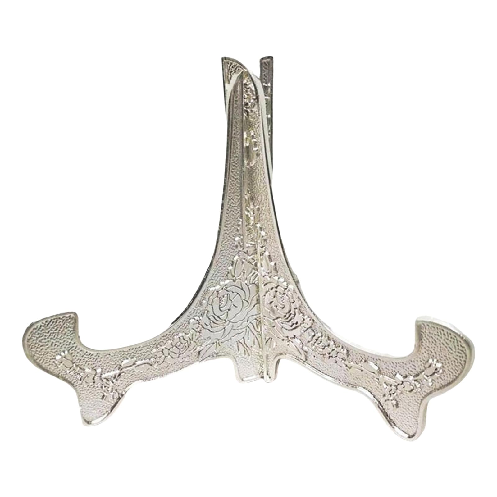 HENYGEN Professional Grades 8Inch Display Stand for Collections and Gifts Sturdy Kirsite Metal Plates Display Holder Metal Mixture Plates Stand