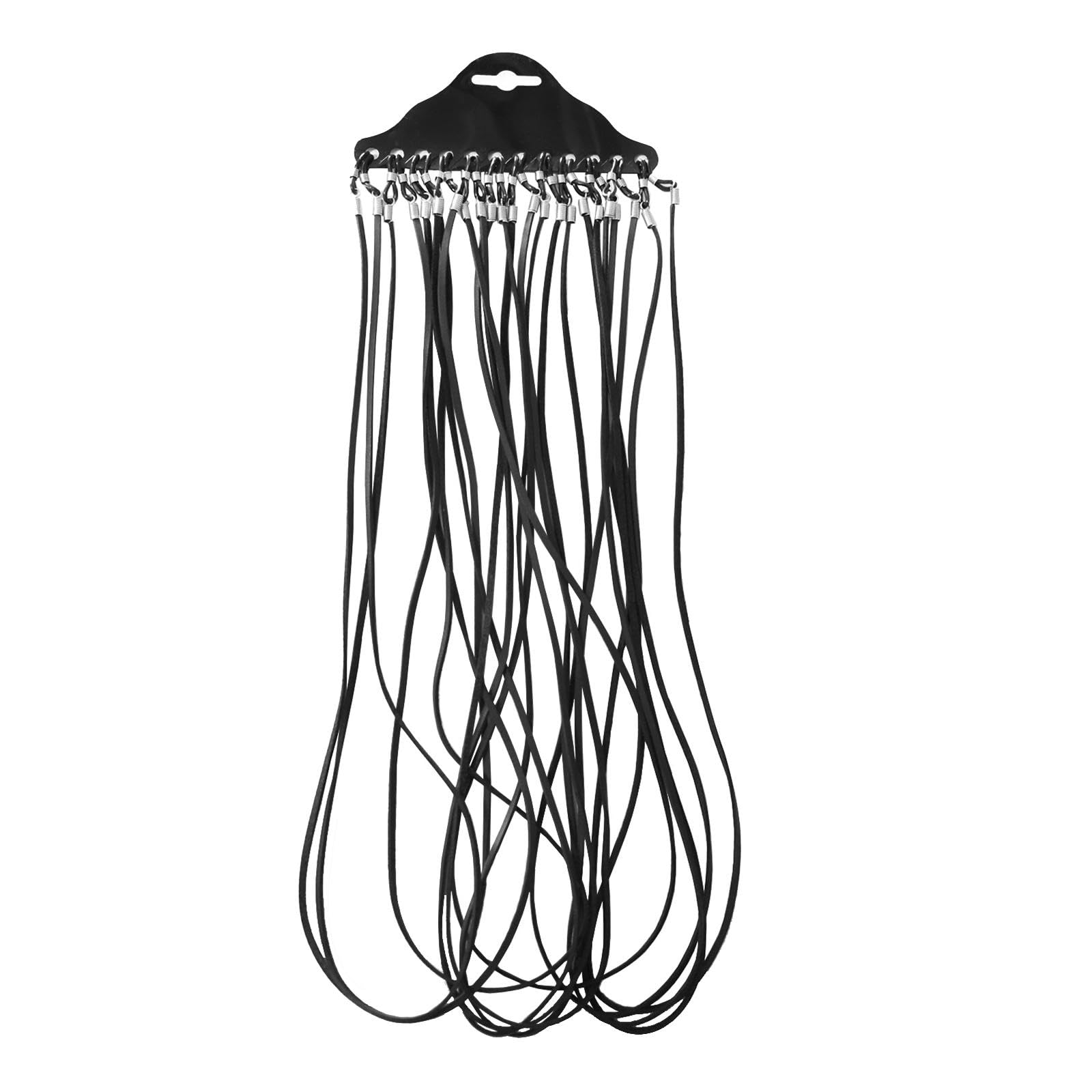 THE STYLE SUTRA® 12 Pieces Sports Eyeglasses Strap Rope Soft for Rock Climbing Walking Hiking black-image-29
