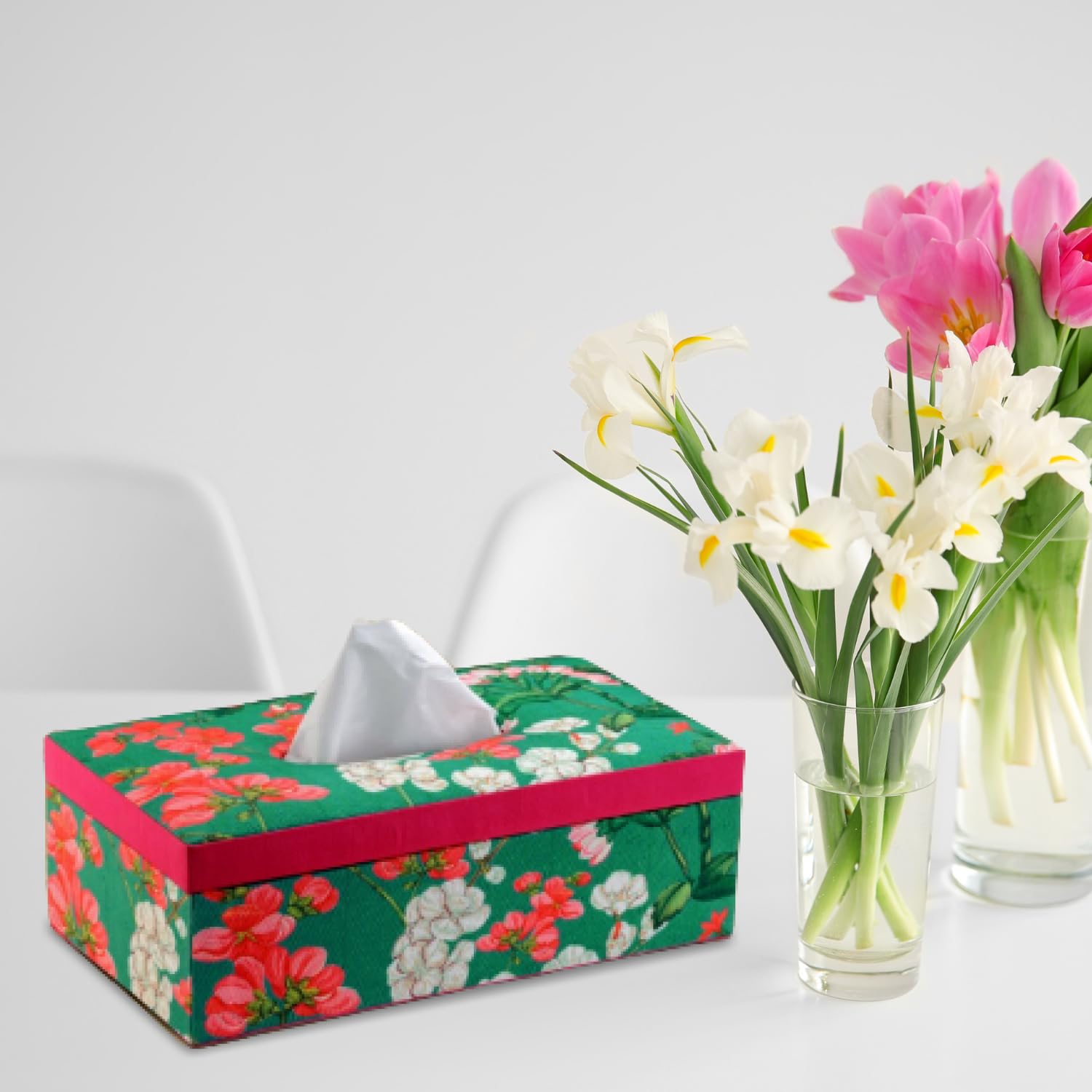 Stylish Tissue Box Holder - Handcrafted & Elegant -13
