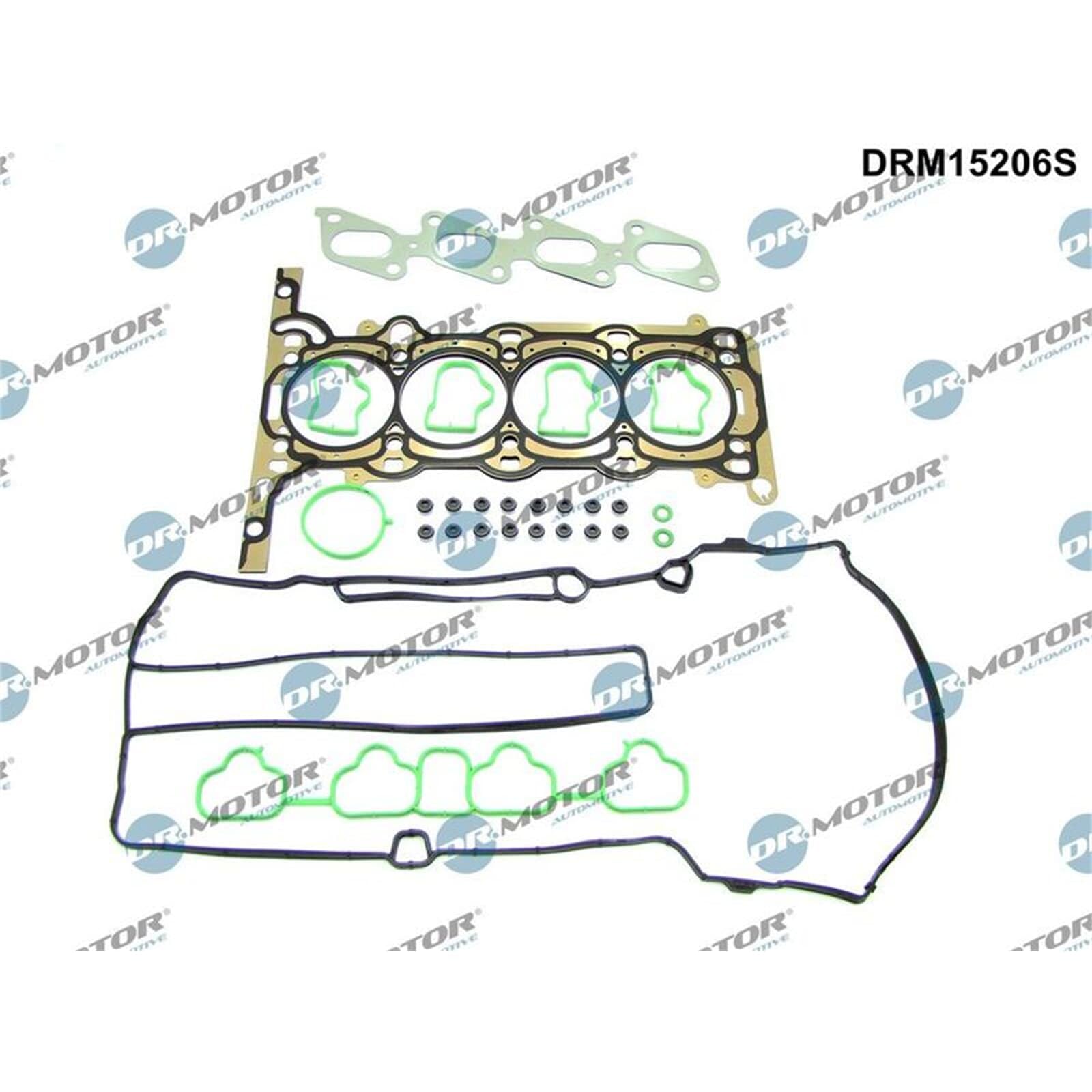 DR.MOTOR AUTOMOTIVE DRM15206S Kit guarnizioni Testata con guarnizione cappa testa del cilindro con guarnizione tenuta stelo valvola con guarnizione testata con guarnizione(i) collettore aspirazione | Compatibile con: CHEVROLET CRUZE, CRUZE Schrägheck, ORL