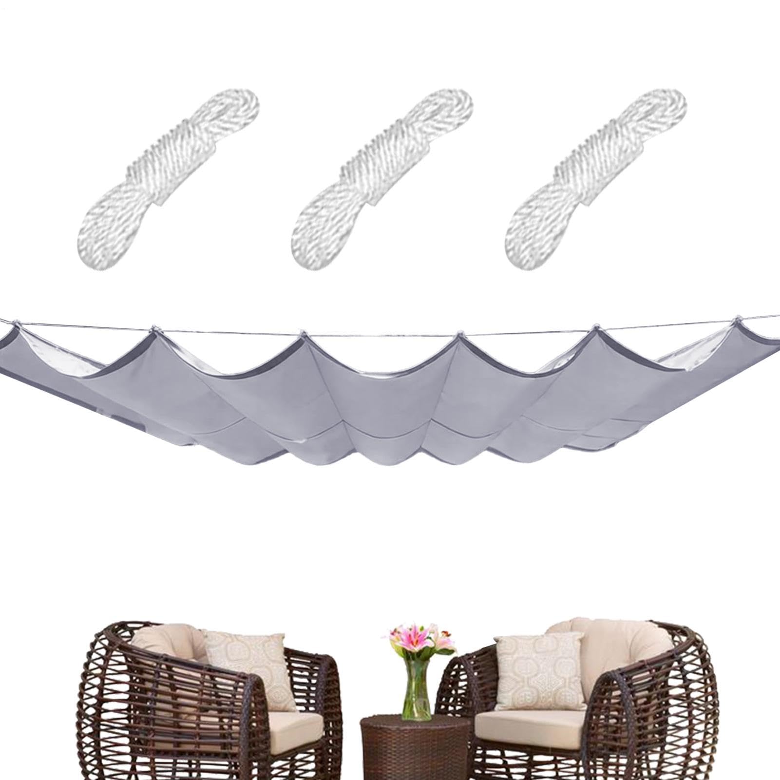 Tenda parasole estensibile per terrazza, tettoia impermeabile, tettoia regolabile, per proprietari di casa, giardinieri, cortili, terrazze, balconi, piscine, cortili, carport, barbecue
