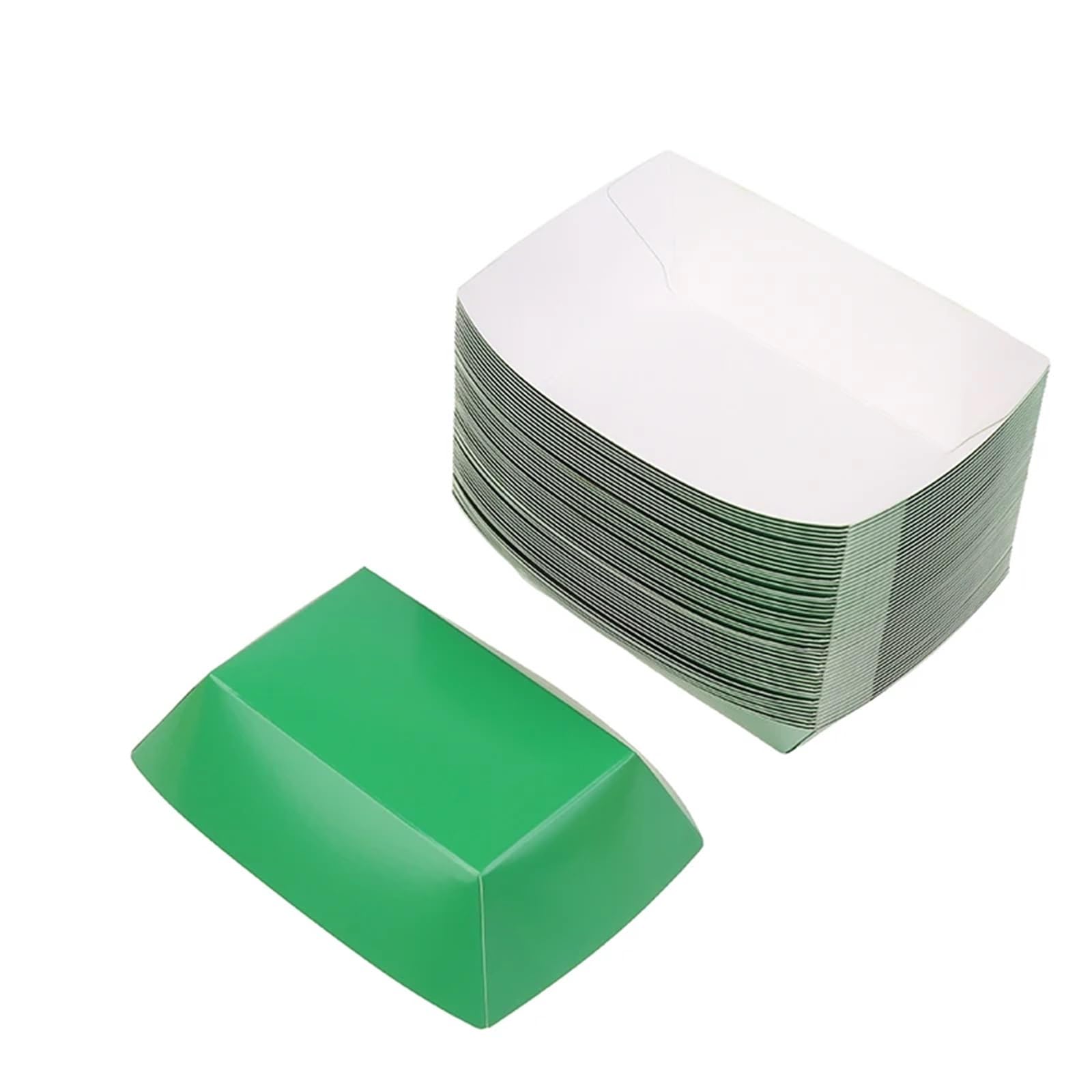 100Pcs Disposable Paper Boats Kraft Food Serving Trays for Party Snacks