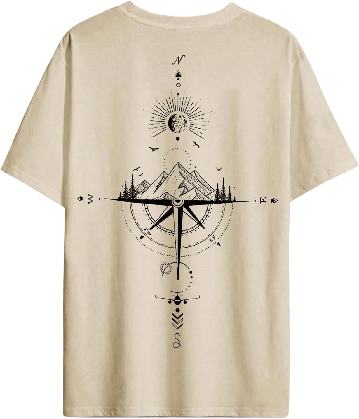 GORGLITTER Men's Drop Shoulder Graphic Tee T-Shirts Crewneck Short Sleeve Casual Summer Tops - Image 4