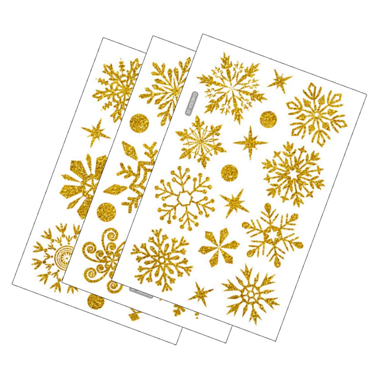 Cabilock 3 Set Adesivi Decorativi Per Finestre Natalizi Statici Vista Facili Da Installare Adatti Per Decorazioni Domestiche E Festive 6 Fogli*3