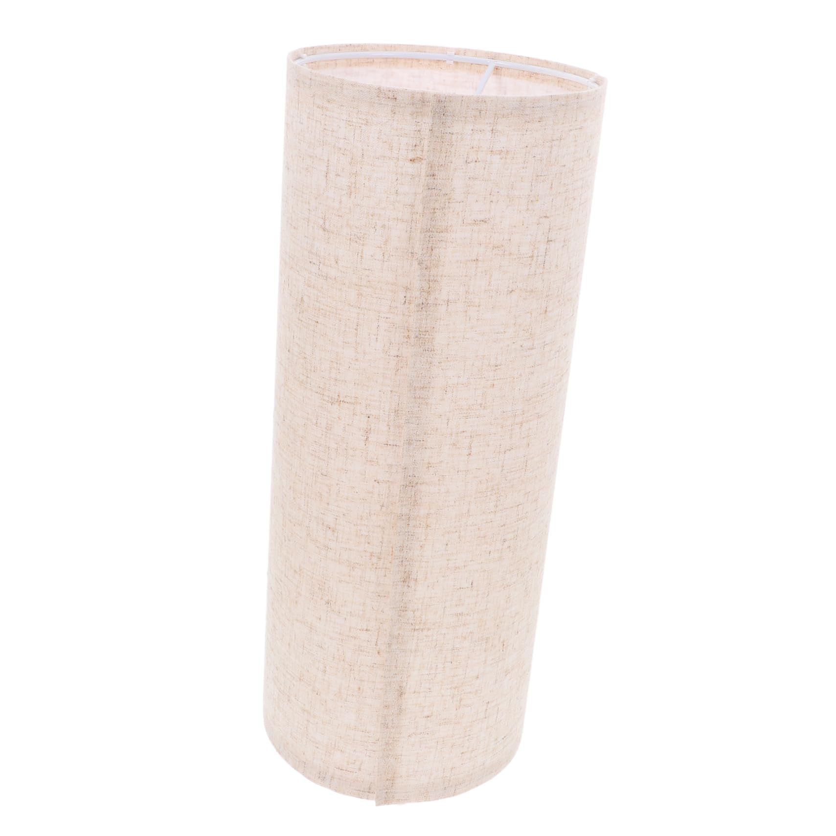OSOLADY Floor Lamp Shade Tall Cylindrical Lamp Shade Fabric Minimalist Style Even Light for Bedroom and Living Room Khaki Color 15.75 X 6.30 in