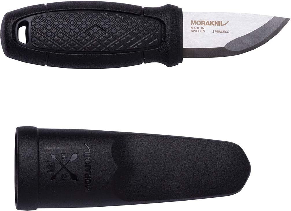 Eldris Fixed-Blade Pocket-Sized Knife with Sandvik Stainless Steel Blade and Plastic Sheath 2.2-Inch.