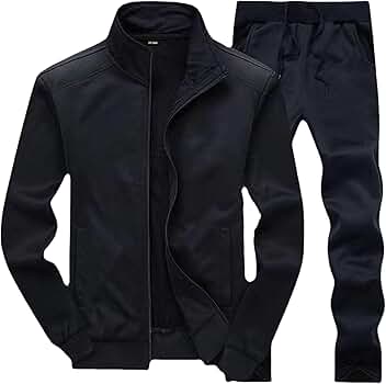 その他 TSJ SETUP SUITS BLACK M Amazon.com: Mens Casual Tracksuit Full Zip Lightweight Track