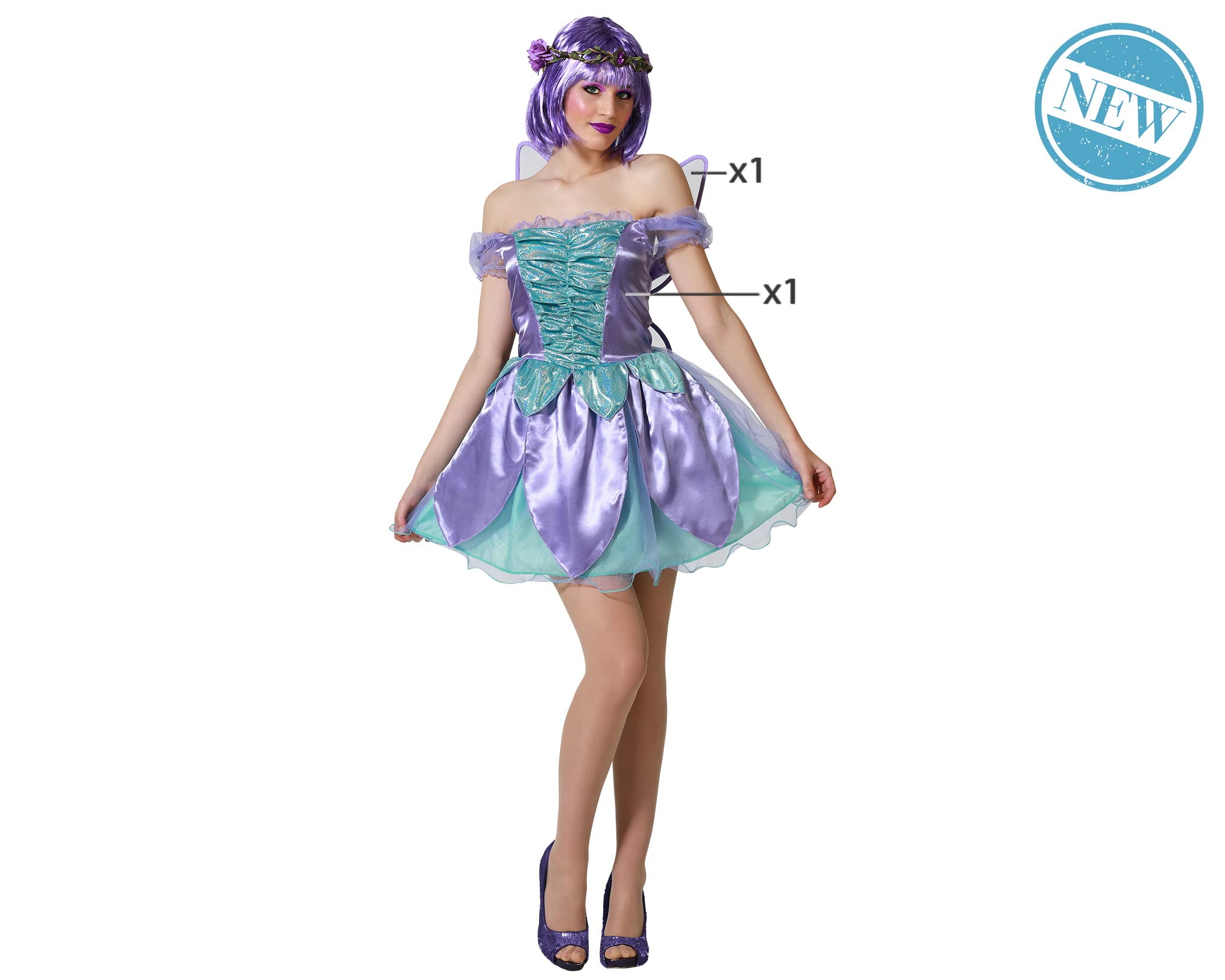 ATOSA - Costume Pierrot Meurtrier Femme - XS / S (34 à 36