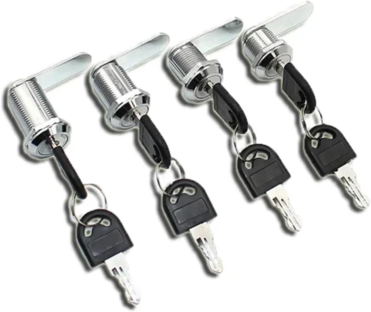 16/20/25/30mm Drawer Mailbox Cube Cabinet Panel Positive Core Lock Universal Opening Key Lockers Open Turn Lock Zinc Alloy 1Pcs(30mm-Zinc alloy)