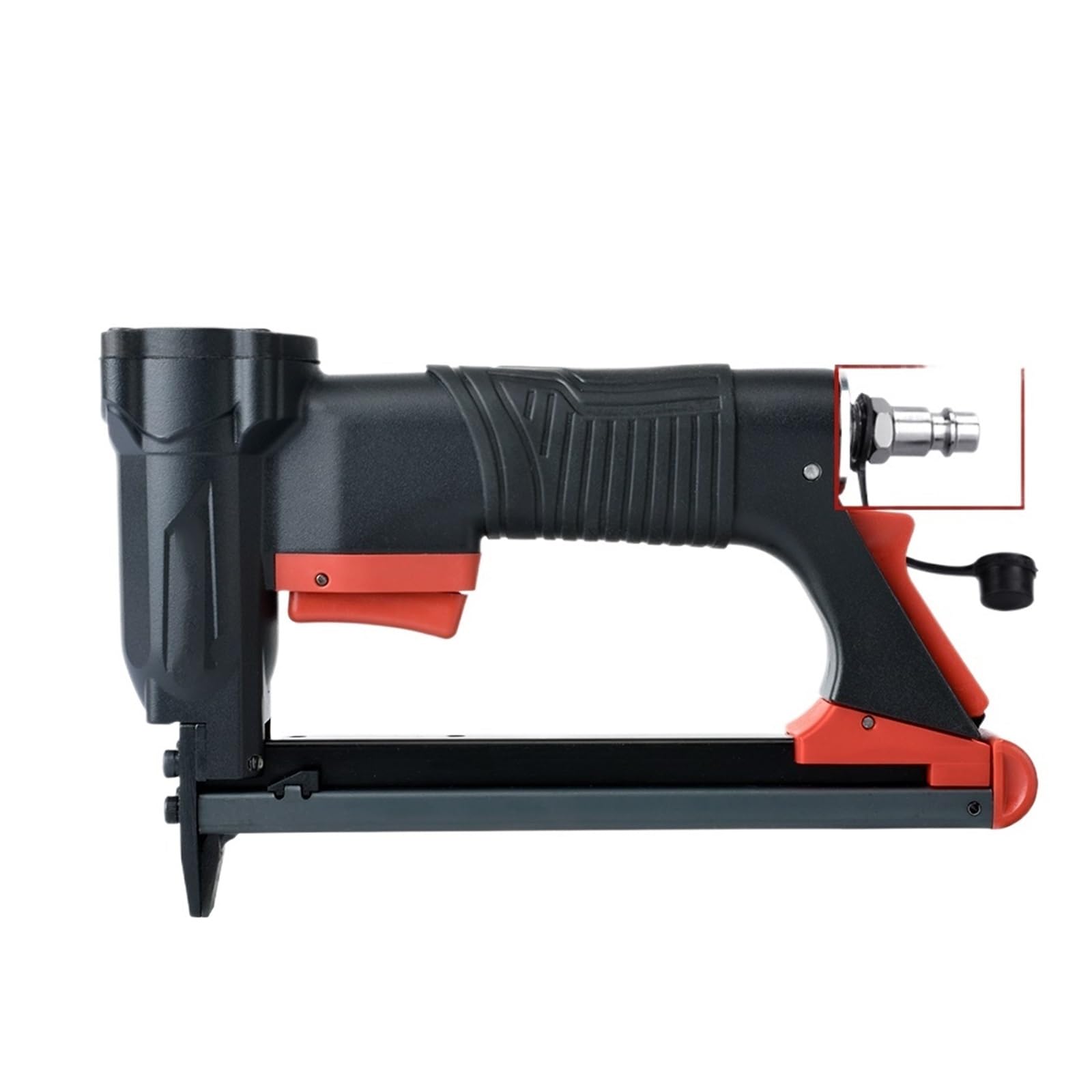 PIGENEQW Pneumatic Oil-Free Stapler High R Stapler A8016 1/2" Air Stapler, 21 Gauge Pneumatic Stapler Gun, Large Capacity(European Connector)