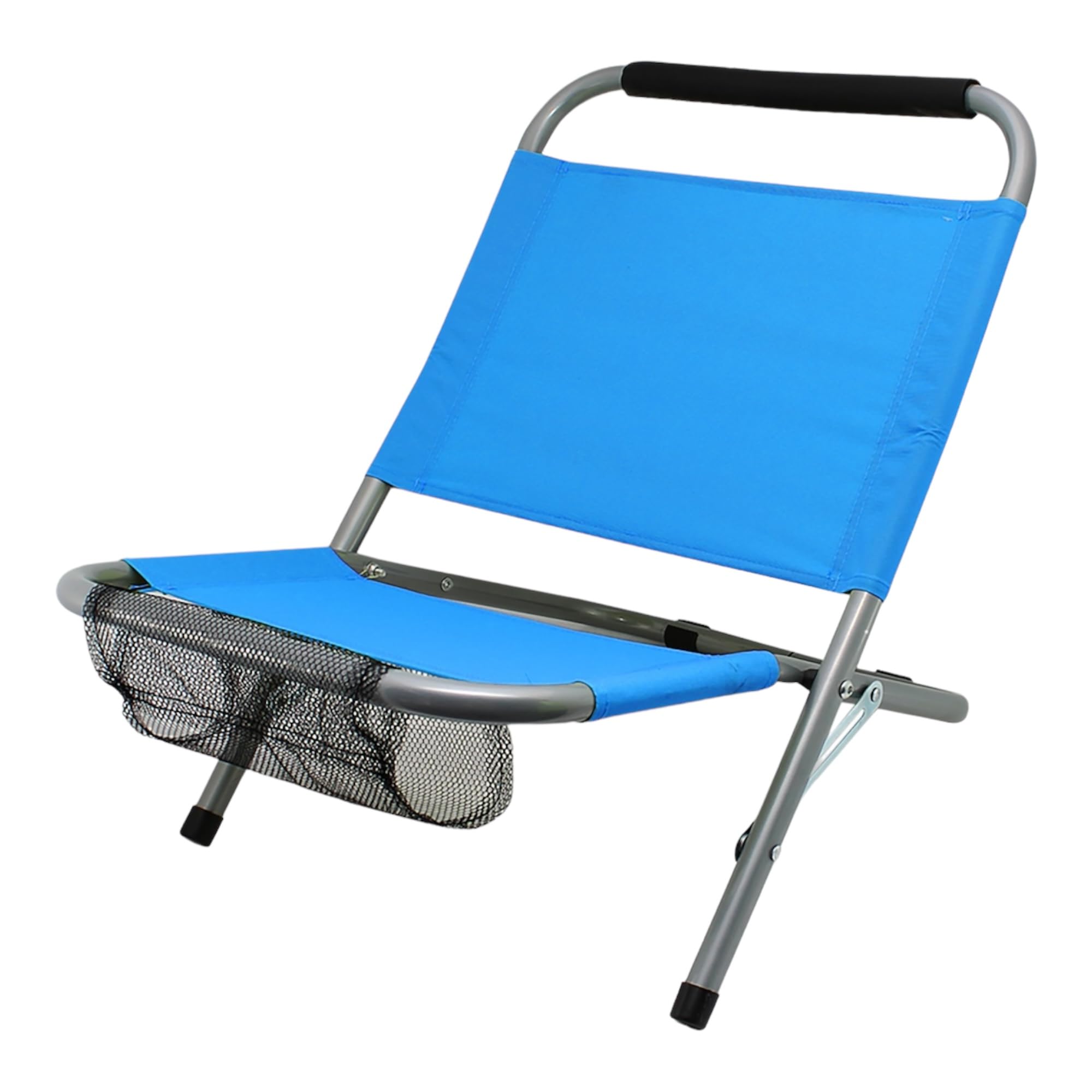 TIENDA EURASIA - Silla de Playa Plegable, con Asa para Transportar, Estructura de Hierro, Tela de Loneta Impermeable, Medida 62 x 47 x 47 cm (Turquesa)