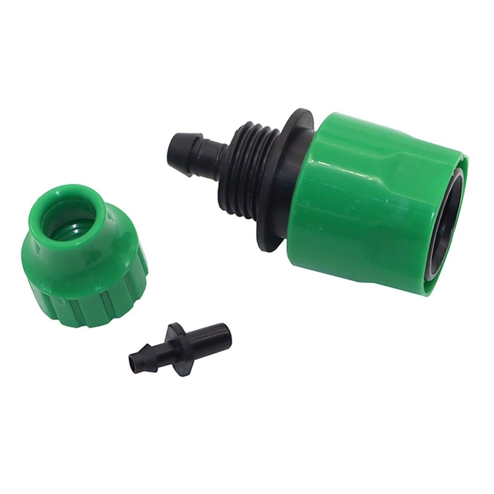 Herramientas de sistema de riego de jardinería 50 piezas de 1/2' Asamblea Conector manguera de jardín de anclaje rápido con 1/4' Conector de púas Jardín de riego de riego por goteo de riego
