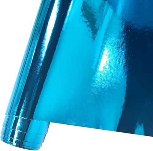 HYANG Espejo holográfico de metal de piel sintética láser 1 rollo de 12 x 53 pulgadas 118 x 531in piel sintética muy adecuado para manualidades