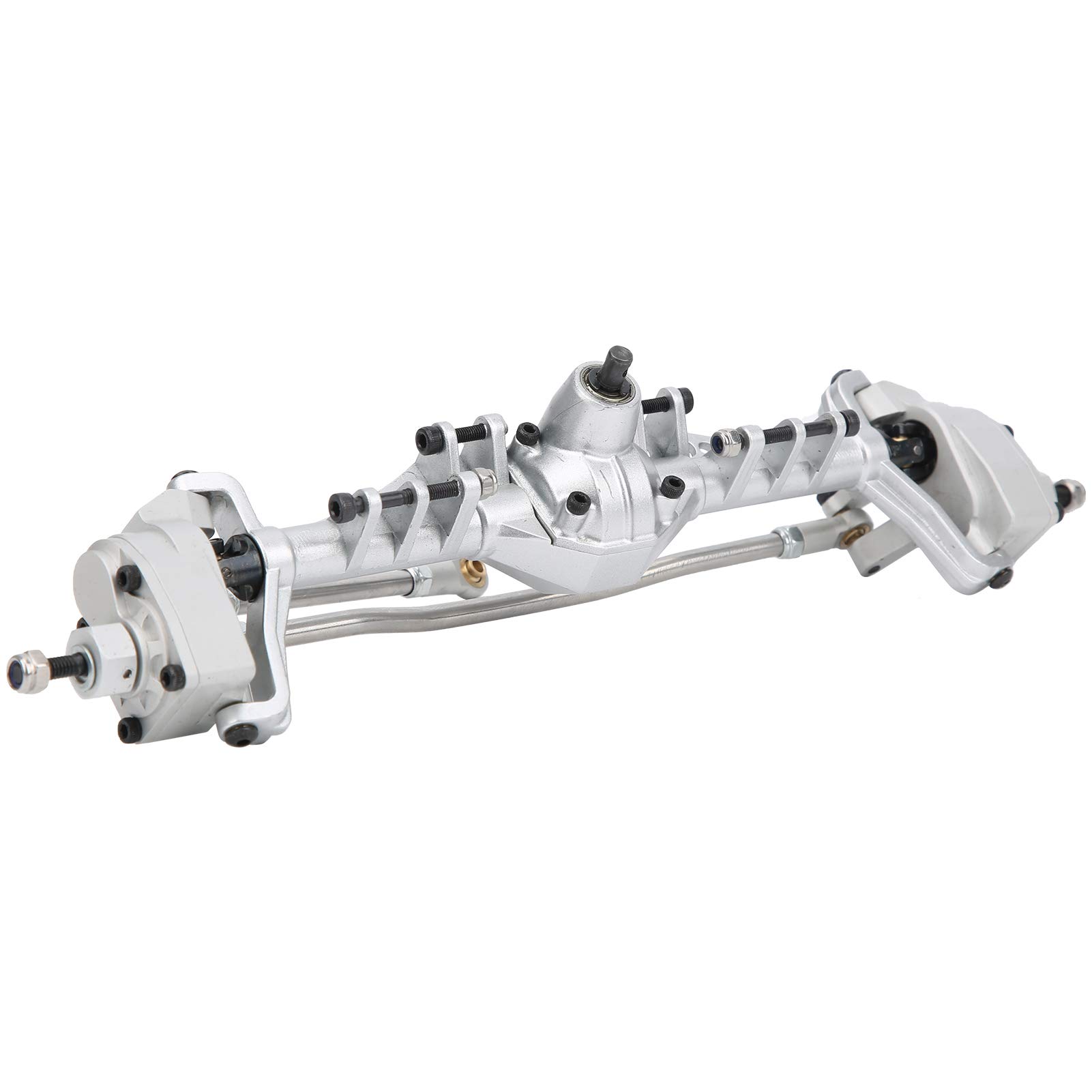 Innovative Design RC Front Axle Axle for Axial Capra Strong Easy to Assemble with All Metal Material for Crawlers Replacement.(Silver)