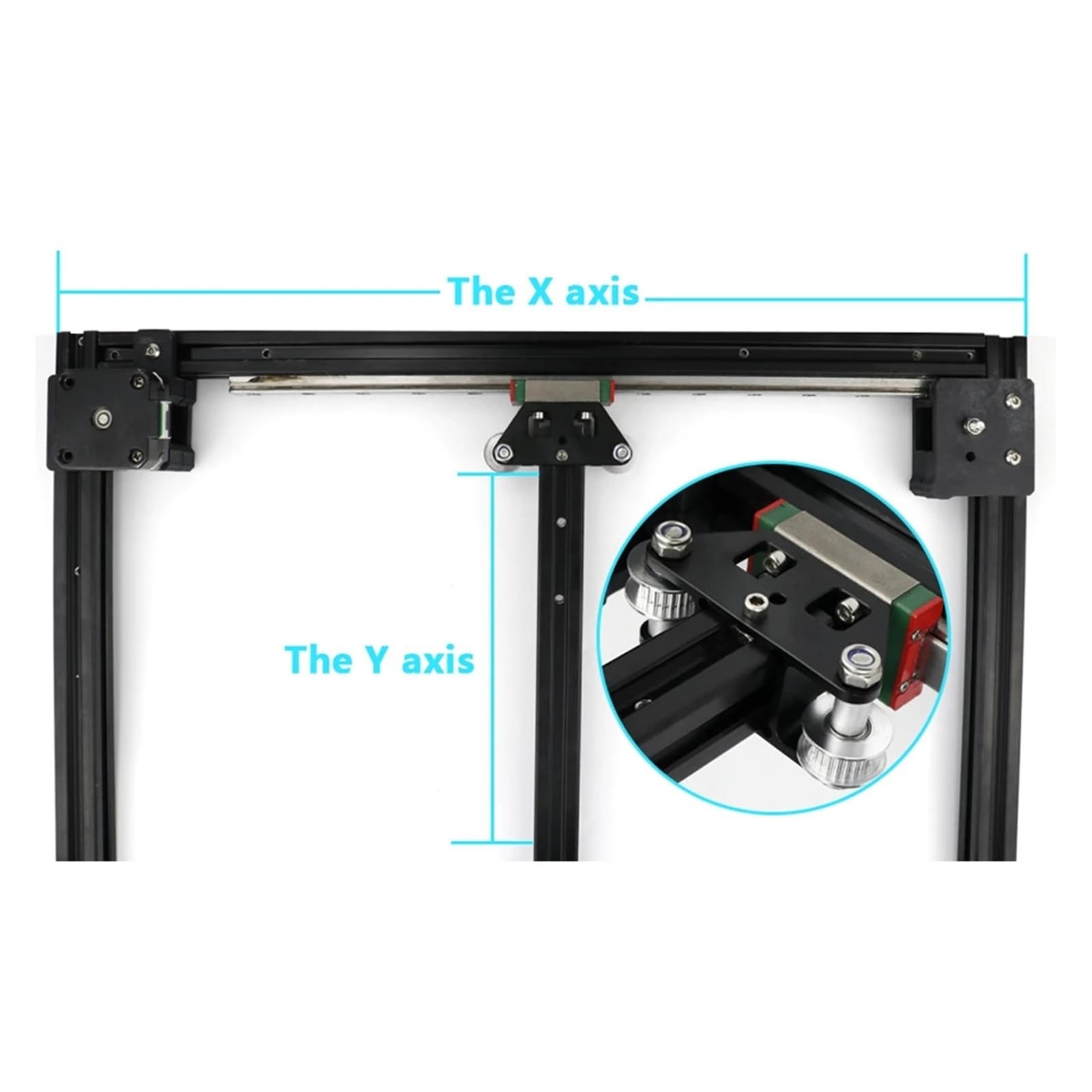 CNC-Y-Portal-Führungsset, kompatibel mit VzBot