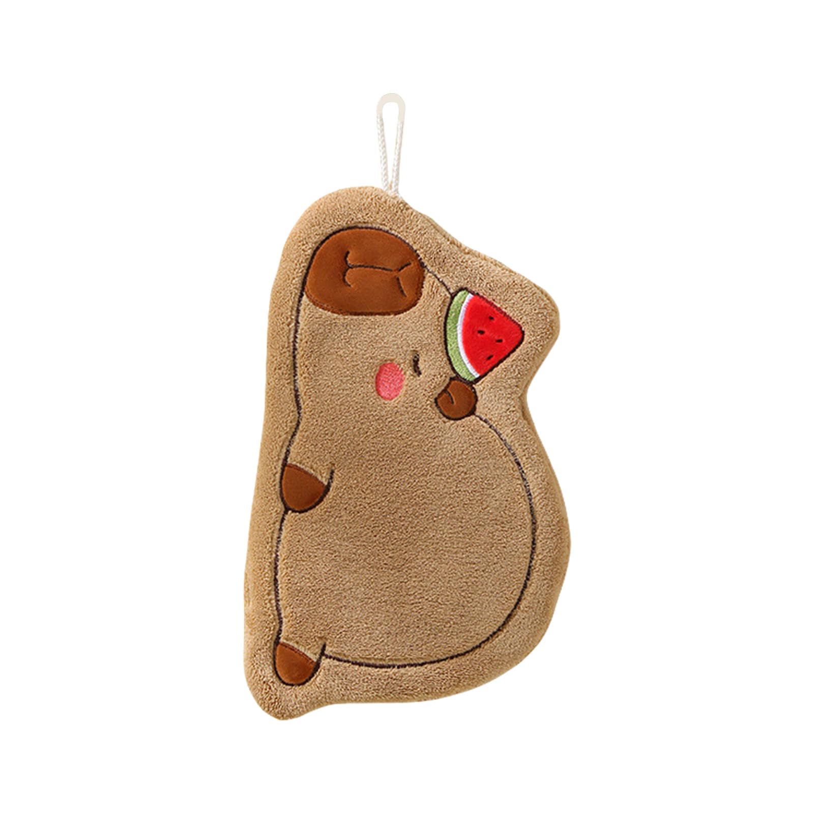Buxuaaaa Capybaras Polyester Hand Towel for Quick Drying, Soft and Absorbent Hand and Face Cloth for Daily Use Hanging Towels