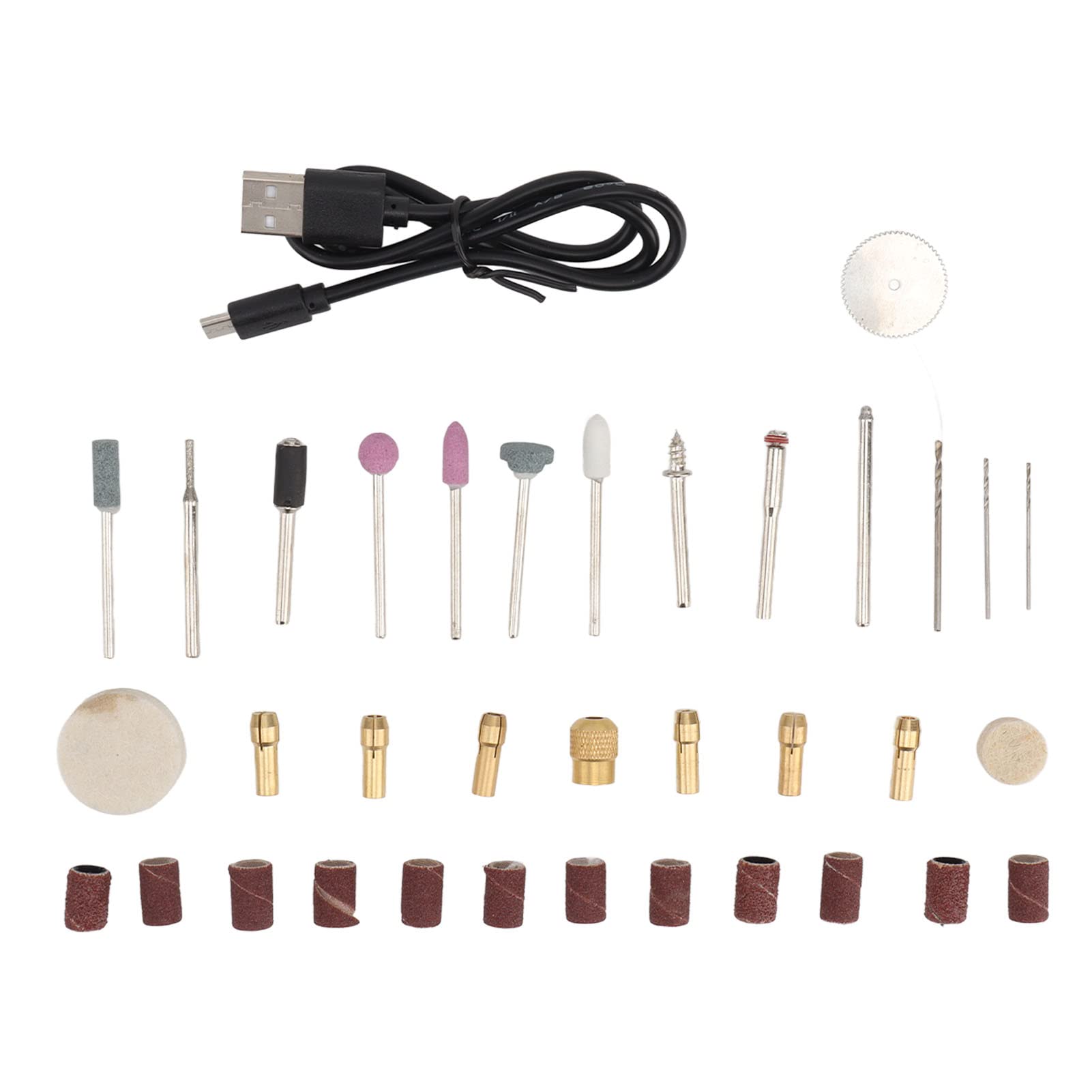 Kit di utensili rotanti senza fili da 3,7 V Mini smerigliatrice elettrica a velocità variabile per la lucidatura dell'incisione