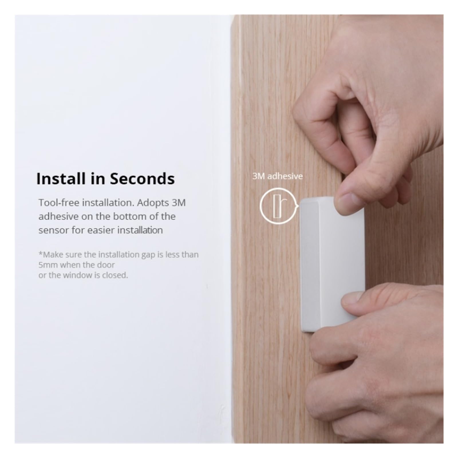 Alarme Intelligente , Capteur De Porte Intelligent, Détecteur D'ouverture/fermeture De Porte, Notification Par Application, Capteurs D'alarme De Sécurité À Domicile , Installation Et Utilisation Facil