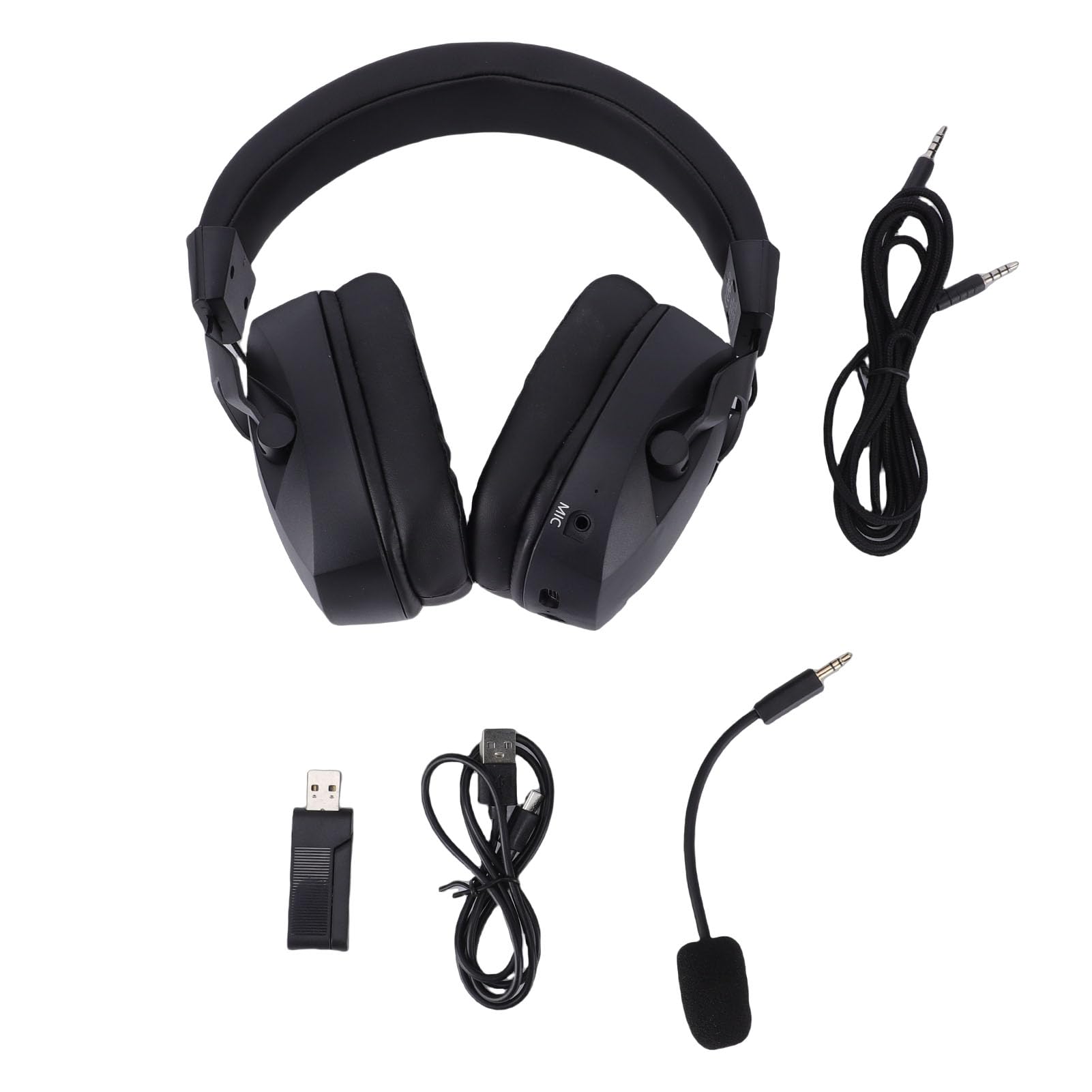 Cuffie da Gioco Wireless da 2,4 GHz Cuffie con Cancellazione del Rumore Latenza Super Bassa per Interruttore PC Illuminazione RGB Adatta per i Giocatori (#1)