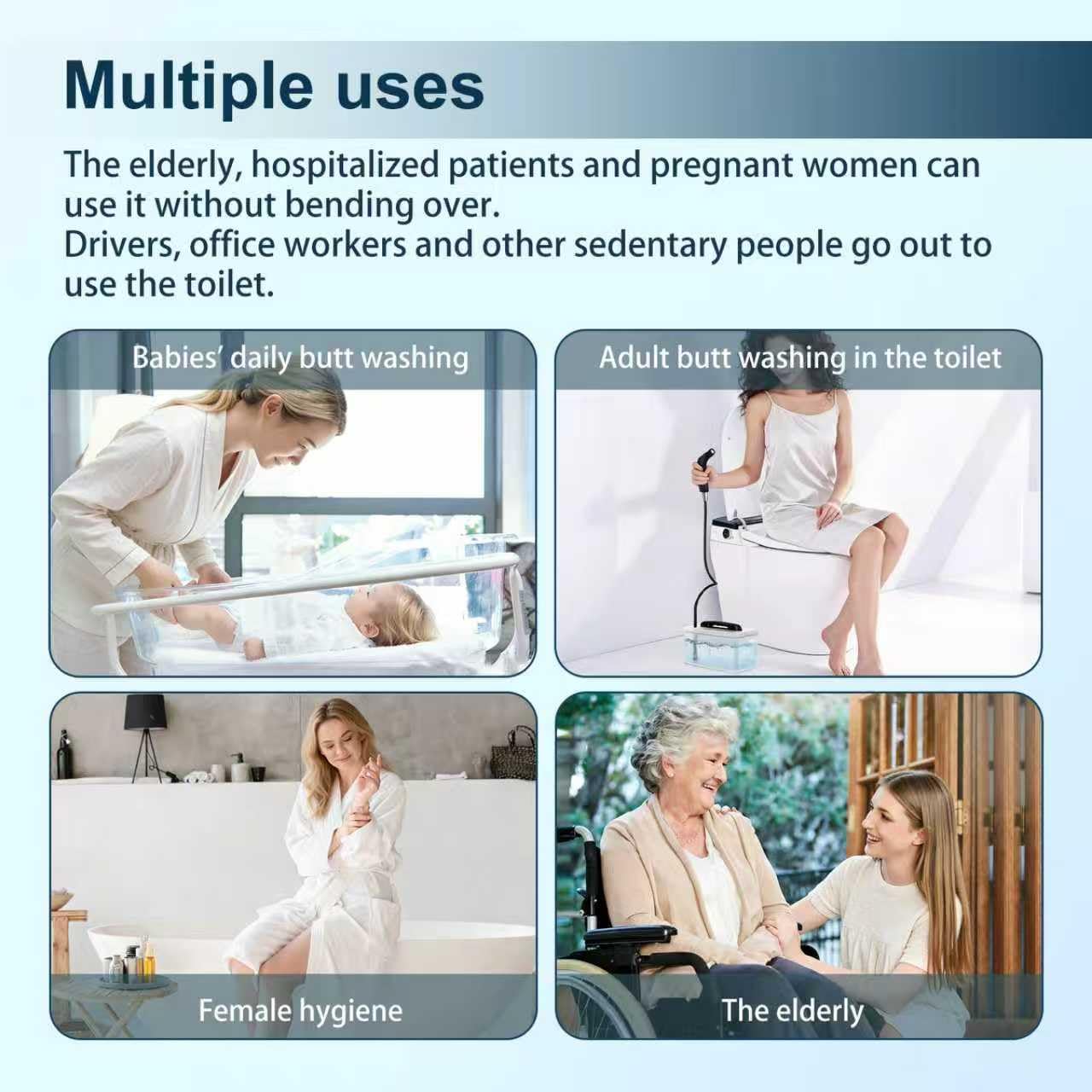Portable Electric Bidet Sprayer - Travel Hygiene -4