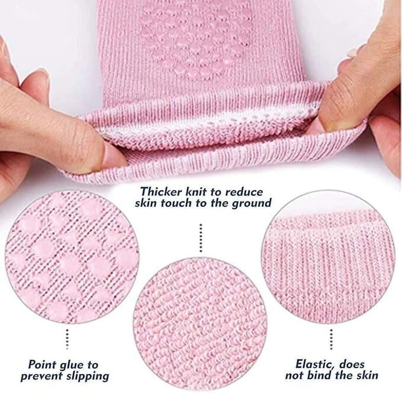 RB SHOPPERS baby knee pad supporter 2 Pairs for Toddlers, Baby Elbow & Knee Protector, Anti-Slip Silicone Dots, Knee Support for Crawling & Walking, Soft, Stretchable, Breathable Leg Warmers (Multi-Colour) 2