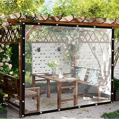 Lona impermeable transparente exterior para toldos y balcones 2
