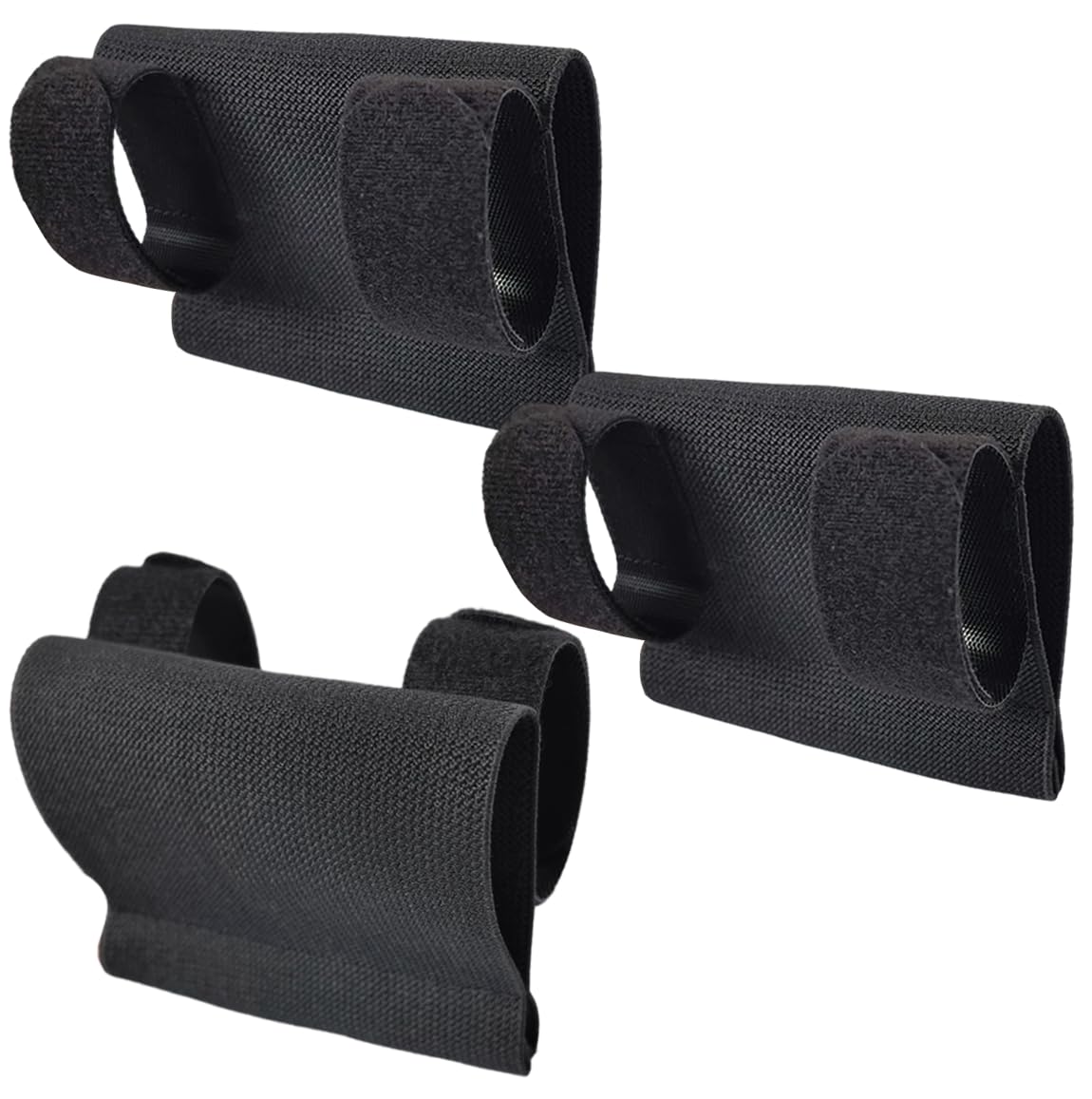 3PCS Tourniquet Holder TQ Sleeve, Elastic Horizontal Tactical Pouch for Duty Belt, Tactical Retention Band, TQ Pouch, Survival & Range Gear, Battle Belt Accessories, Black