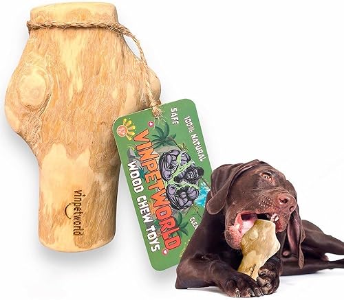 VINPETWORLD - Juguete masticable para perros, palo grande, aumenta la alegría de masticar de tu perro con este palo seguro, natural y duradero para