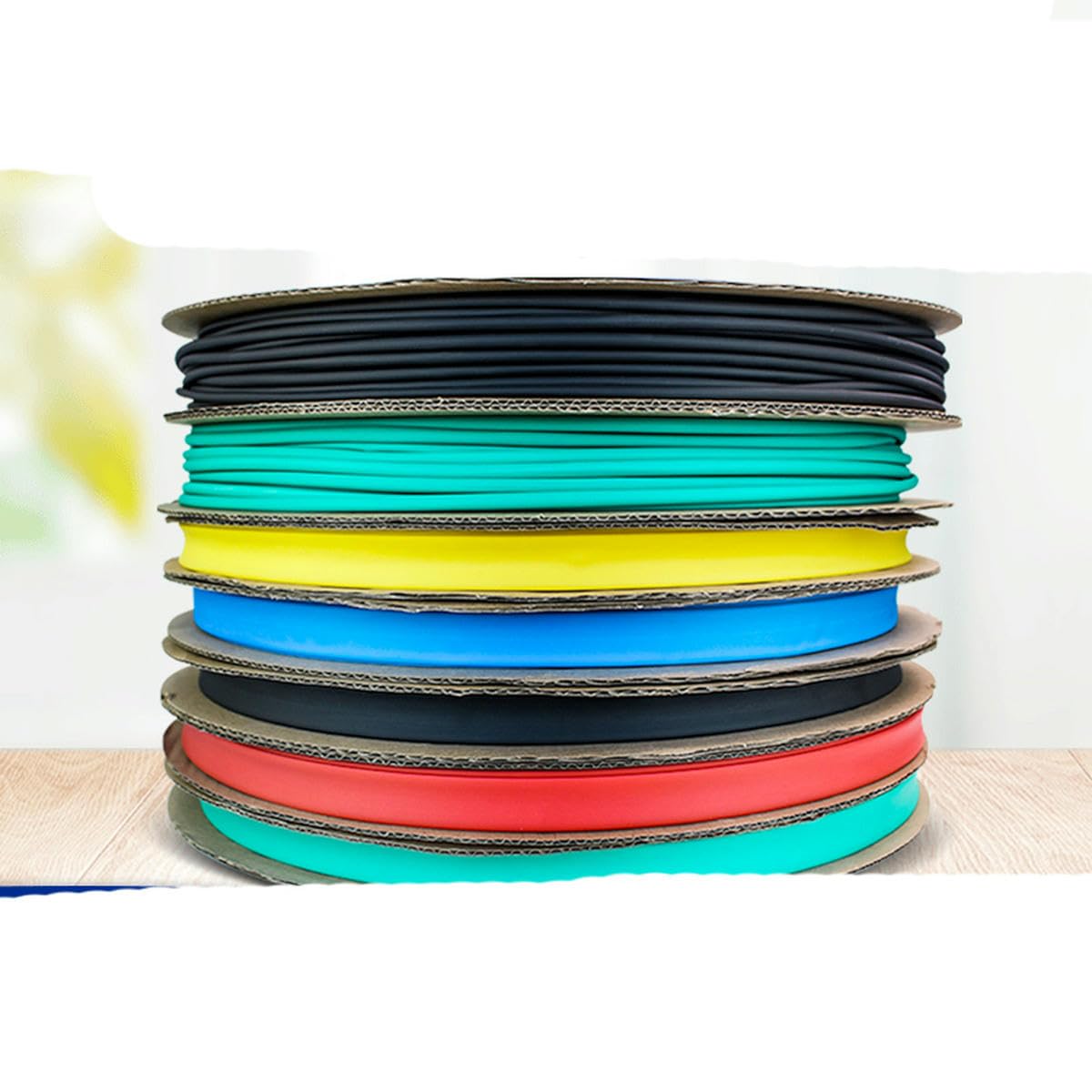 200 METER/Rolle SCHWARZ 1/2/2,5/3/4 mm Schrumpfschlauch-Set, Isolierschlauch, Drahtkabel, Blau, 2,5 mm x 200 Meter
