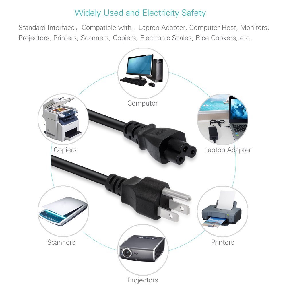 Amazon.co.jp: ミッキーマウス電源ケーブルリード - 3ピンAC電源コード