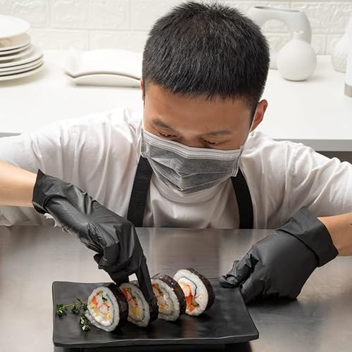 Miniatura 6 de Restaurantware Clean Tek - Mascarillas desechables profesionales, 50 mascarillas transpirables para la nariz, 3 capas, personalizables, de fibra no