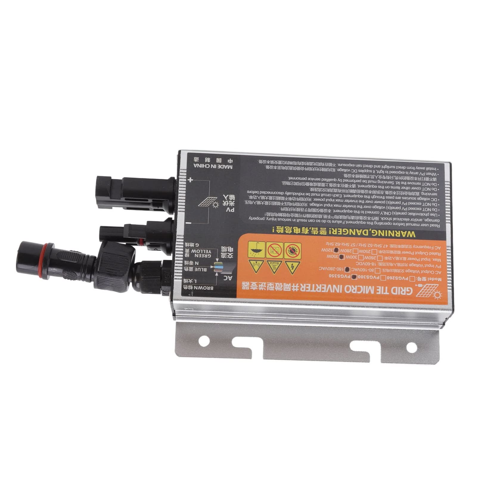Generic Mikroinwerter Solarny o Wysokim Współczynniku Konwersji Wodoodporny Inwerter Sieciowy do Systemów Wytwarzania AC220V (PVGS-350W(18-60V)-AC220V)