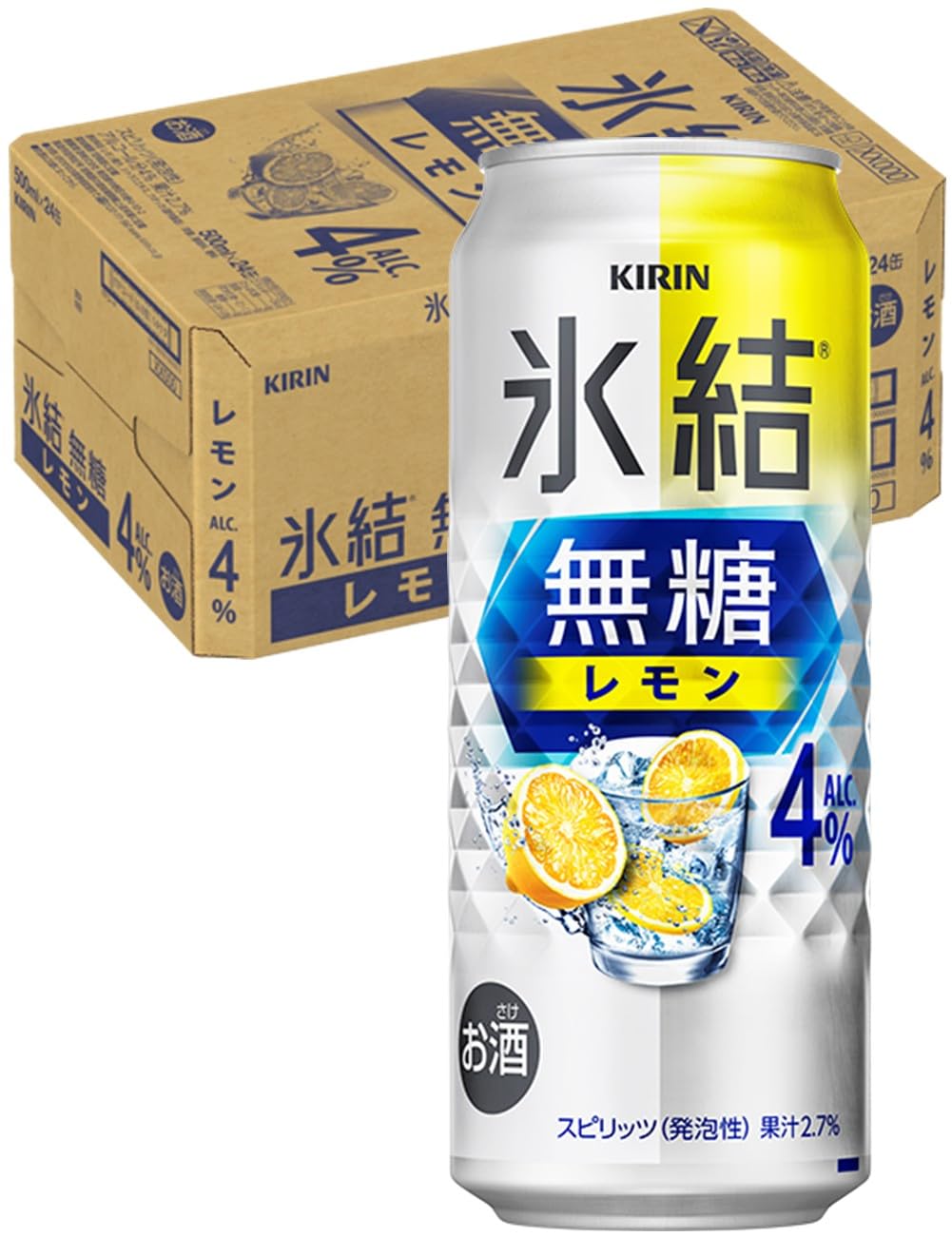 キリン 氷結無糖レモン Alc.4% 500ml×24本