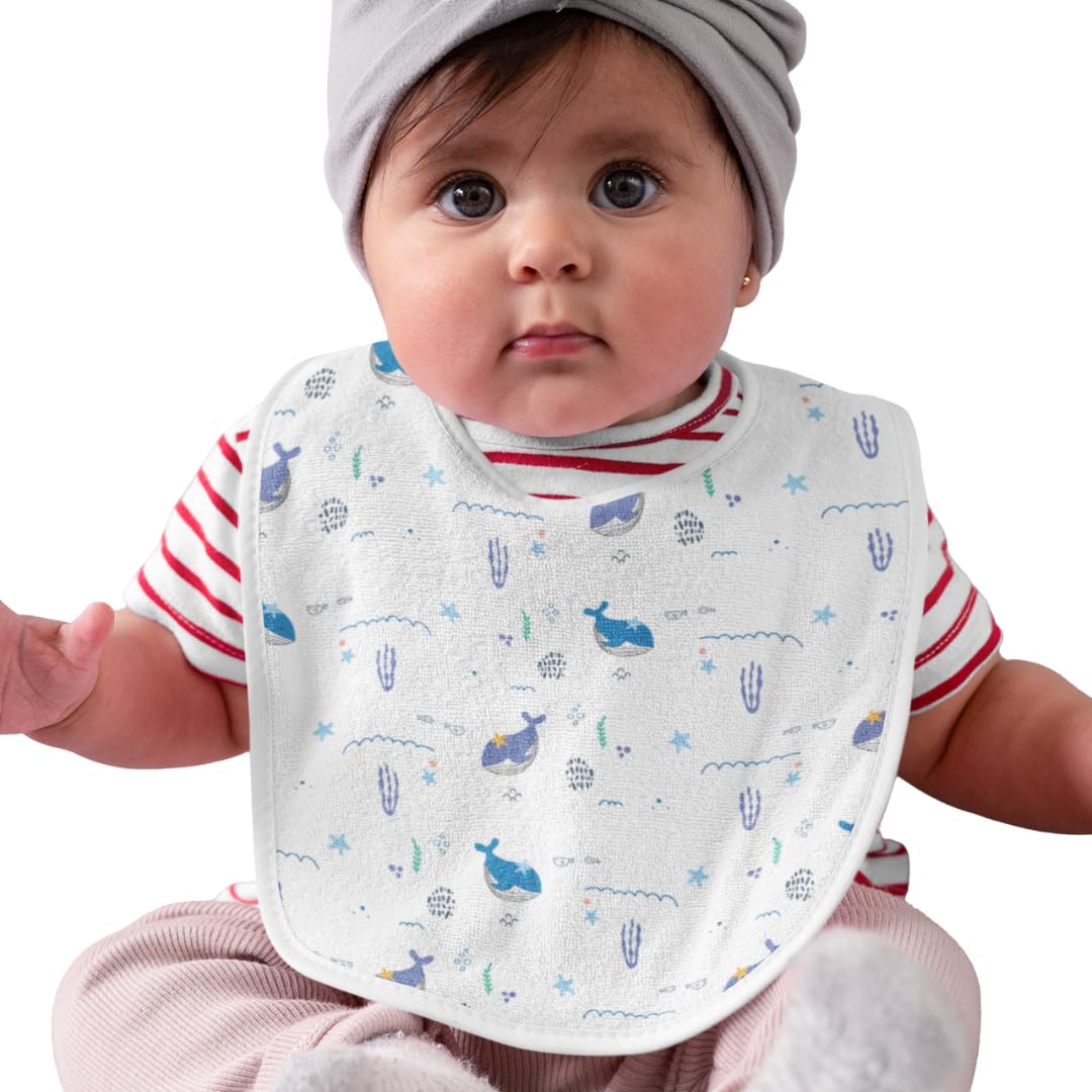 Playful Plunge Cotton Muslin Bib(Set of 3)-image-1