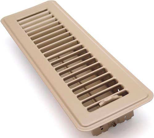 Miniatura 5 de Registro para piso, rejilla de ventilación, diseño de persiana – Suministro de aire rígido, para suelo, resistente, con amortiguador y palanca.