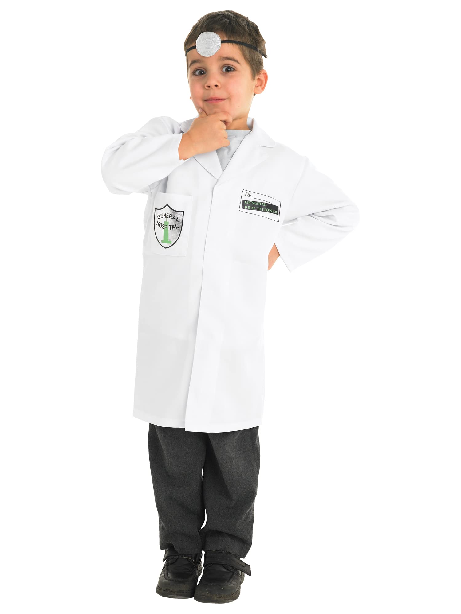 Book Day ER Doctor Boys Fancy Dress Hospital Kids Child Costume Outfit -Medium