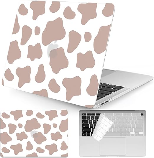Amazon Co Jp Seorsok Macbook Air 13インチモデル A1932 179 M1 337 Touch Idリリース 22 21 19 プラスチック製ハードシェルケース 保護カバー キーボードカバー かわいい牛柄ブラウン パソコン 周辺機器
