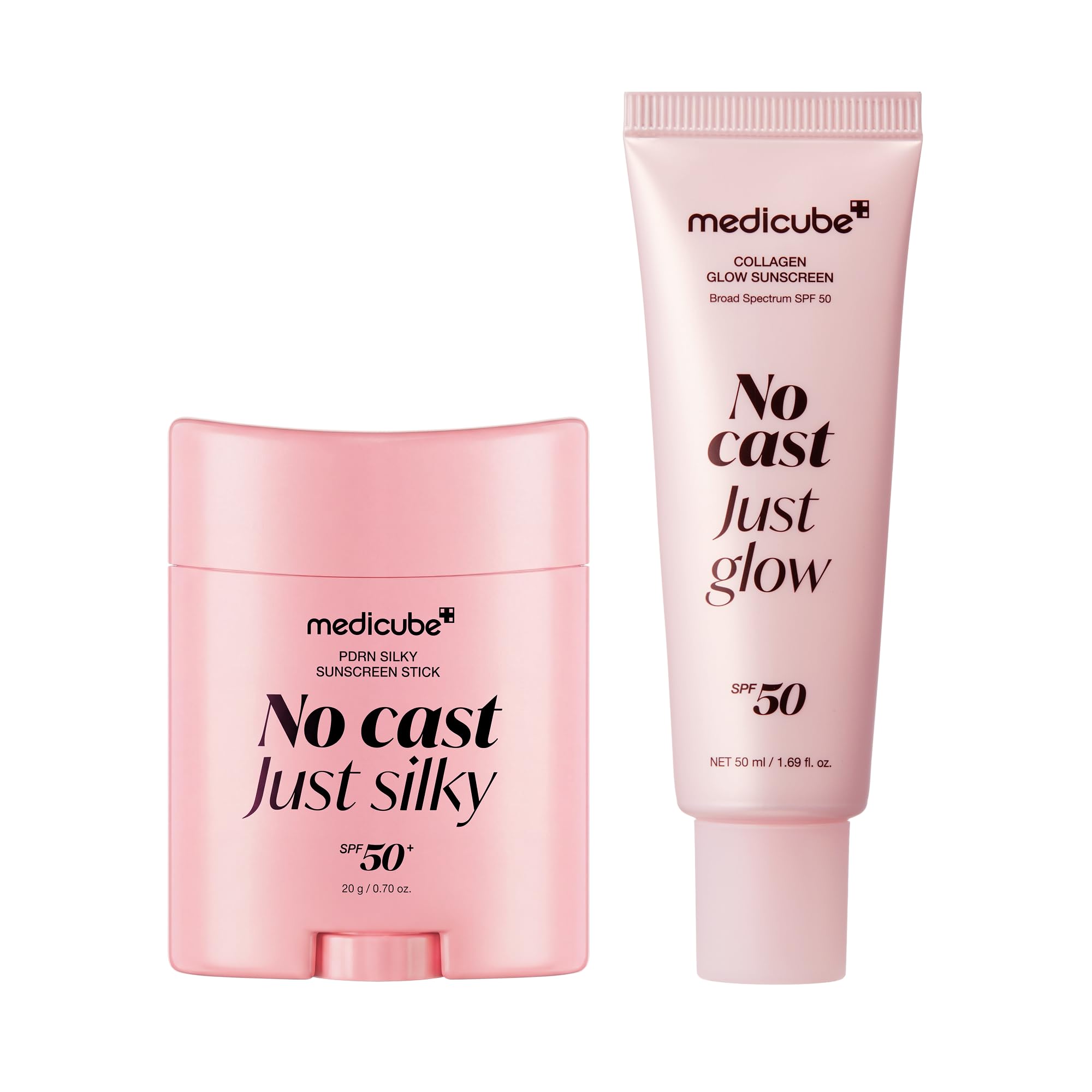 medicube Dual-Finish Sun Duo: Collagen Glow Suncreen and PDRN Matte Stick