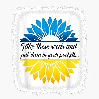 Magnet Bleached Take These Seeds and Put Them in Your Pockets Magnetic Sticker Decal 5"