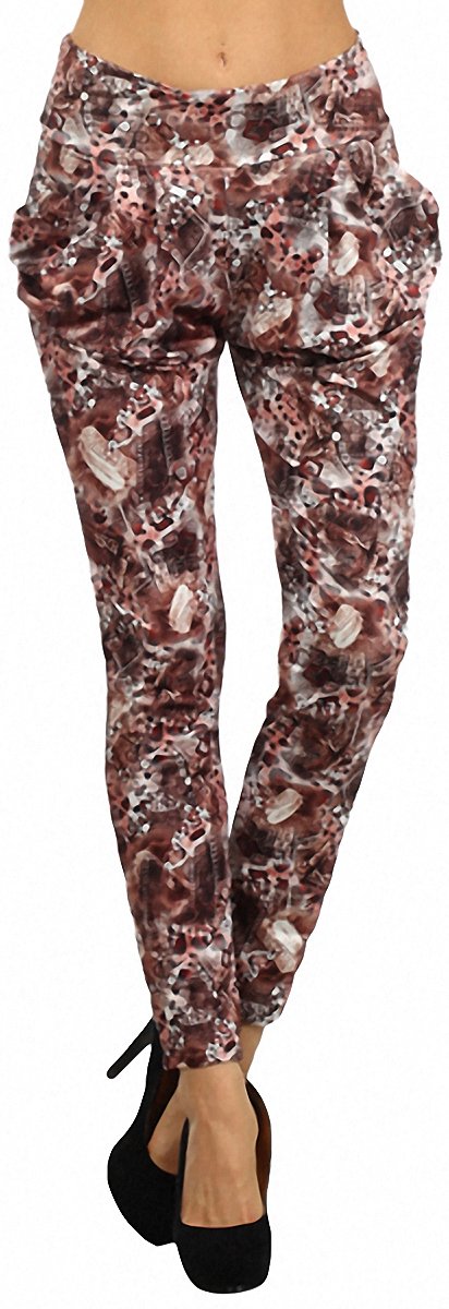 ToBeInStyle Womens Assorted Print Relaxed Harem Palazzo Pants