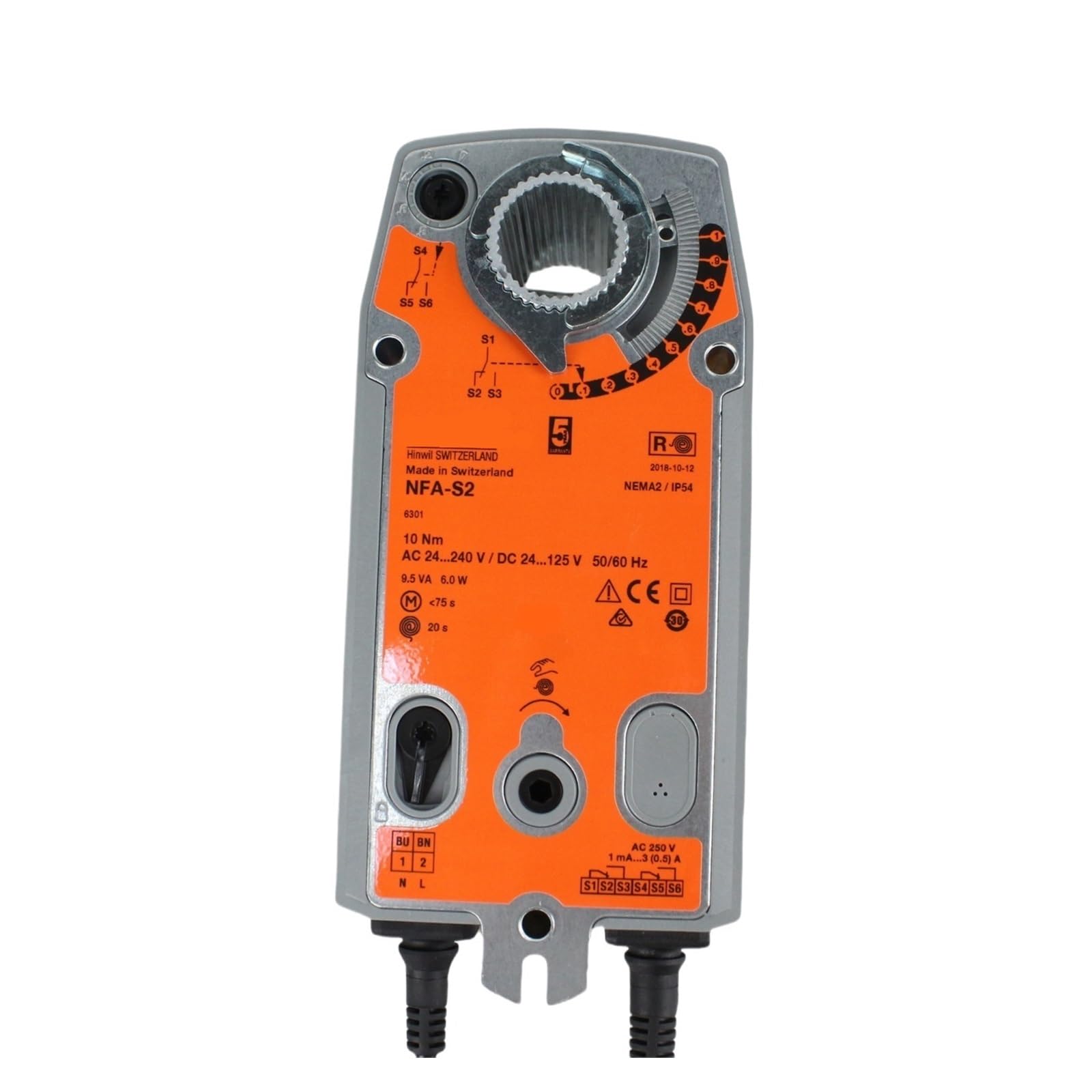 XDDQWSWA 10NM NFA NFA-S2 NF24A-SR AC24V Rotary Actuator Fail-Safe Adjusting Dampers(NFA-S2)