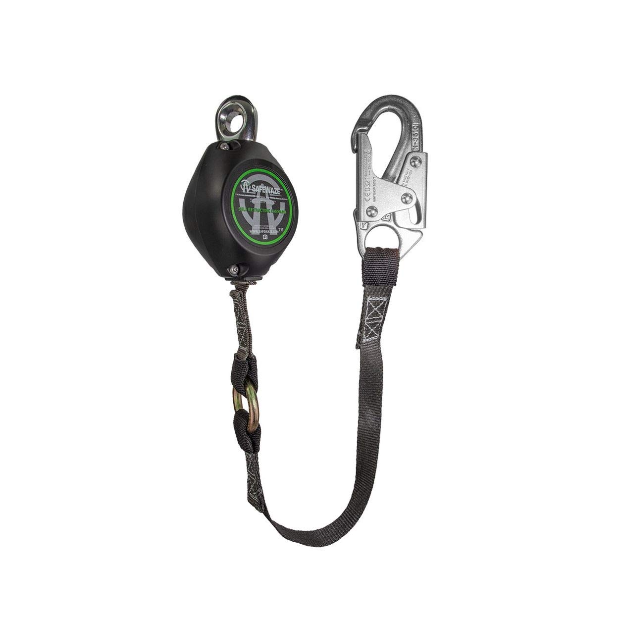 SafeWaze FS-FSP1409-W Web Retractable Lifeline, Lock Snap Hook, 9'