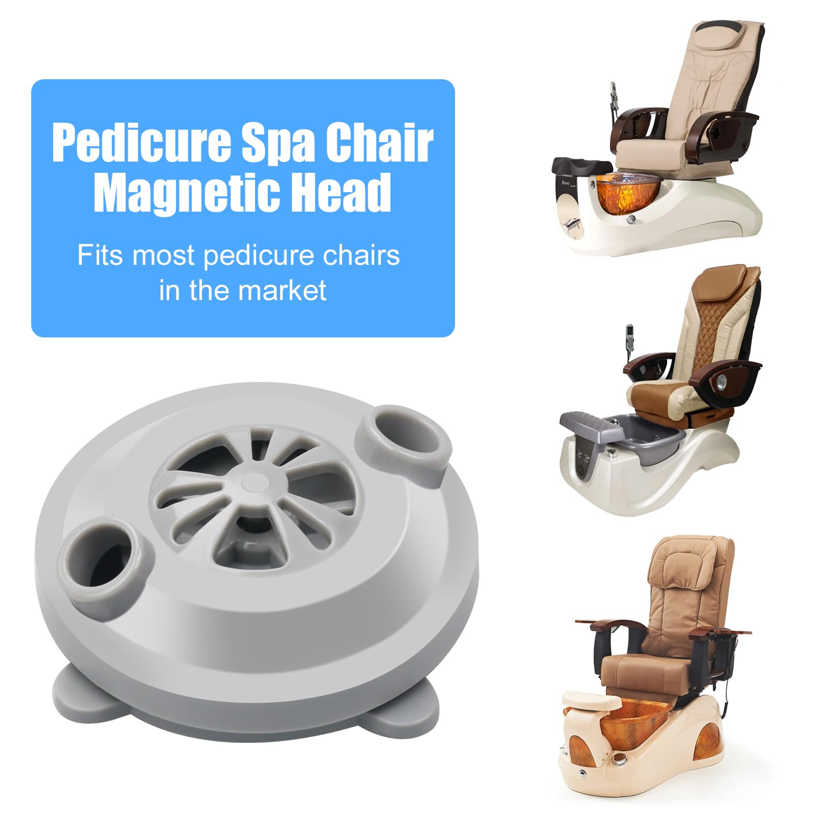 BF-004 Cabeza de chorro magnética sin tubería para LURACO Jet Motor Pedicura Silla Bañera BF-004 Tubs Spa Sillas Accesorios 7