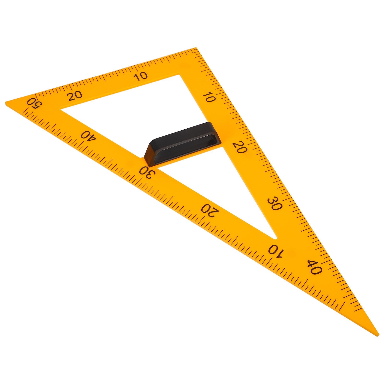 Équerre Magnétique en Plastique pour Tableau Noir Poignée Amovible, Règle Triangulaire 60° pour Démonstrations Géométriques en Milieu Scolaire