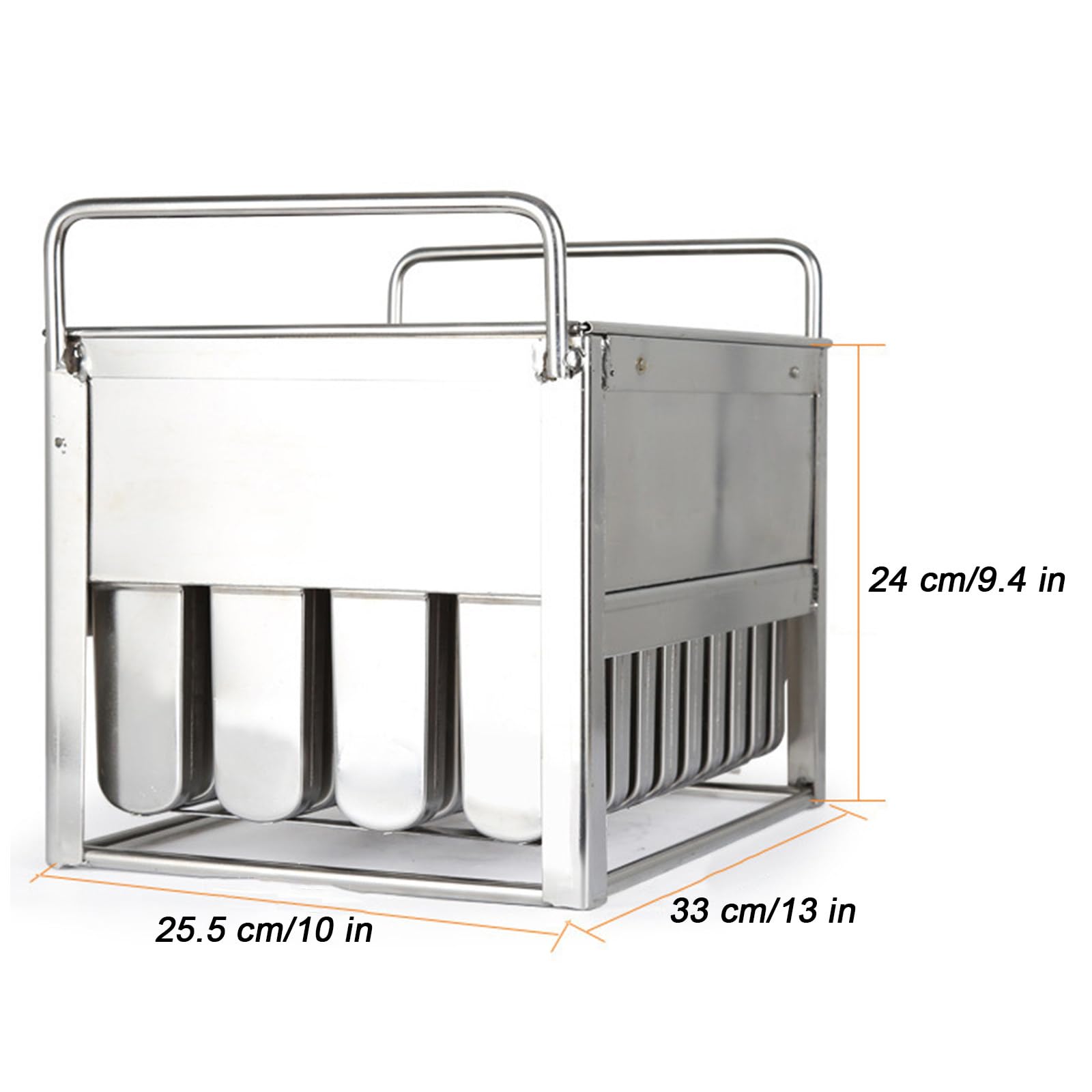Molde de acero inoxidable con ranuras para helados y golosinas de bricolaje, ideal para uso doméstico y comercial