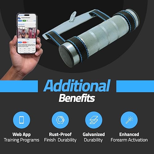 Miniatura 8 de Mango de ejercicio de lucha libre con brazos, mango de metal y correa para entrenamiento en el gimnasio gestionado por Tienda