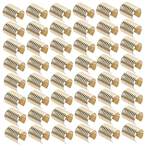 KALLORY Leather String Clips Tassel Fasteners Rope Fastener Clamp for Home Decor