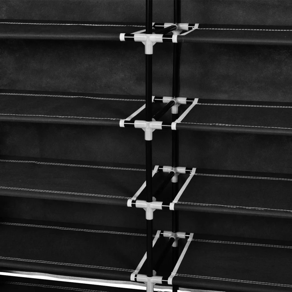 Genérico Zapatero Zapatero con gradas Zapatero Zapatero de Tela Zapatero Organizador con Tapa 115 x 28 x 110 cm para Aprox. 30 Pares de Zapatos