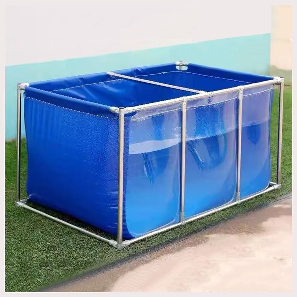 Bassin à poissons pliable en PVC rigide pour élevage carpe koï et grand aquarium de jardin